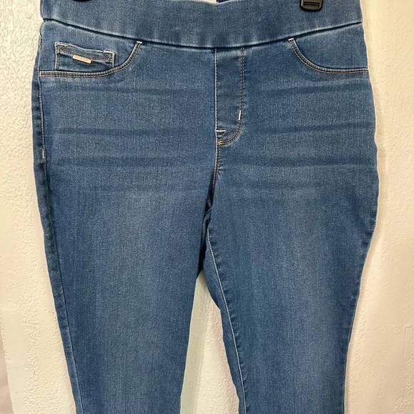 NINE WEST Women’s HEIDI PULL ON SKINNY Blue Jeans size 6 - Picture 3 of 6